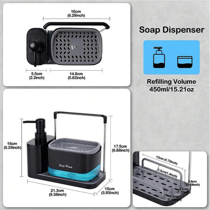 Hand and Dish Soap Dispenser Set