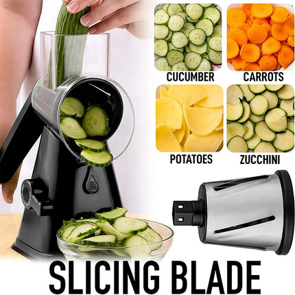 Rotary Cheese Grater & Vegetable Slicer