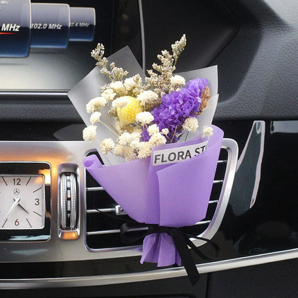 Dried Flowers Bouquet for Car Vent