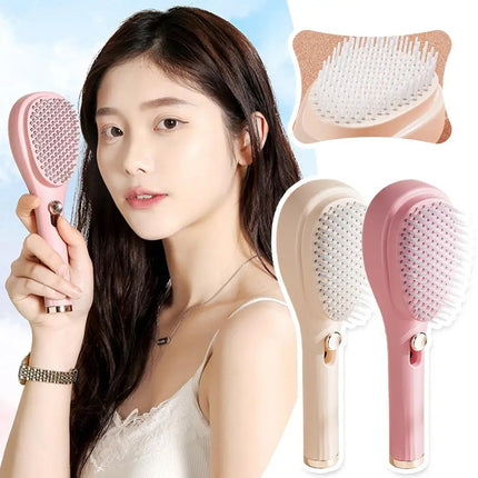 Telescopic Massage Self Clean Brush