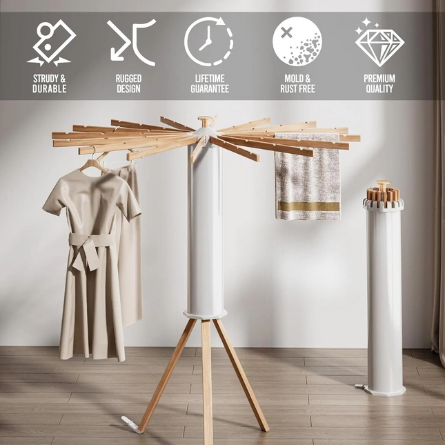 Foldable Octopus-Style Clothes Drying Rack