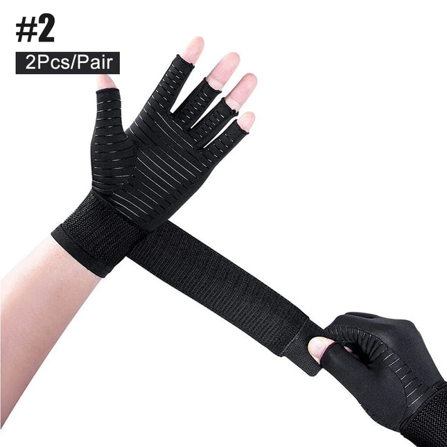 1 Pair Copper Arthritis Compression Gloves