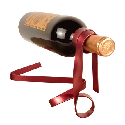 Ribbon Floating Iron Wine Holder