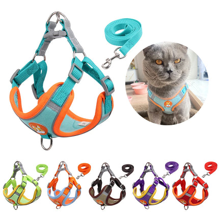 Pet Cat Harness And Leash Set