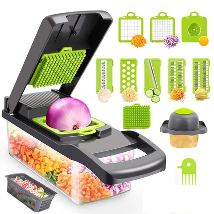 Vegetable Cutter Slicer Chopper with Basket