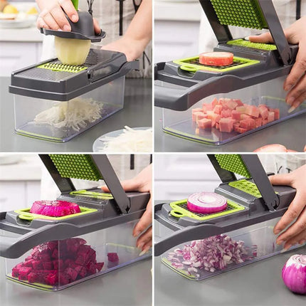 Vegetable Cutter Slicer Chopper with Basket