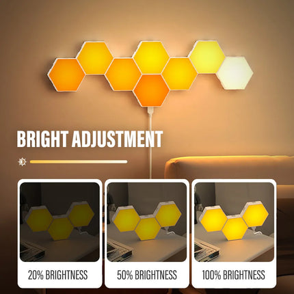 Viral RGB Bluetooth LED Hexagon Light Indoor Wall Lights