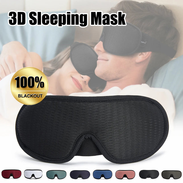 Smart  3D Sleeping Mask Block Out Light Soft Padded