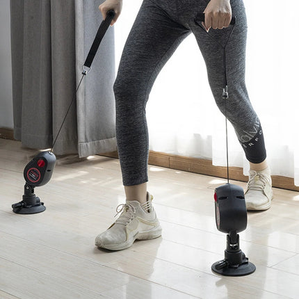 MuscleFlexFitness Resistance Pull Down Rope Trainer With Suction
